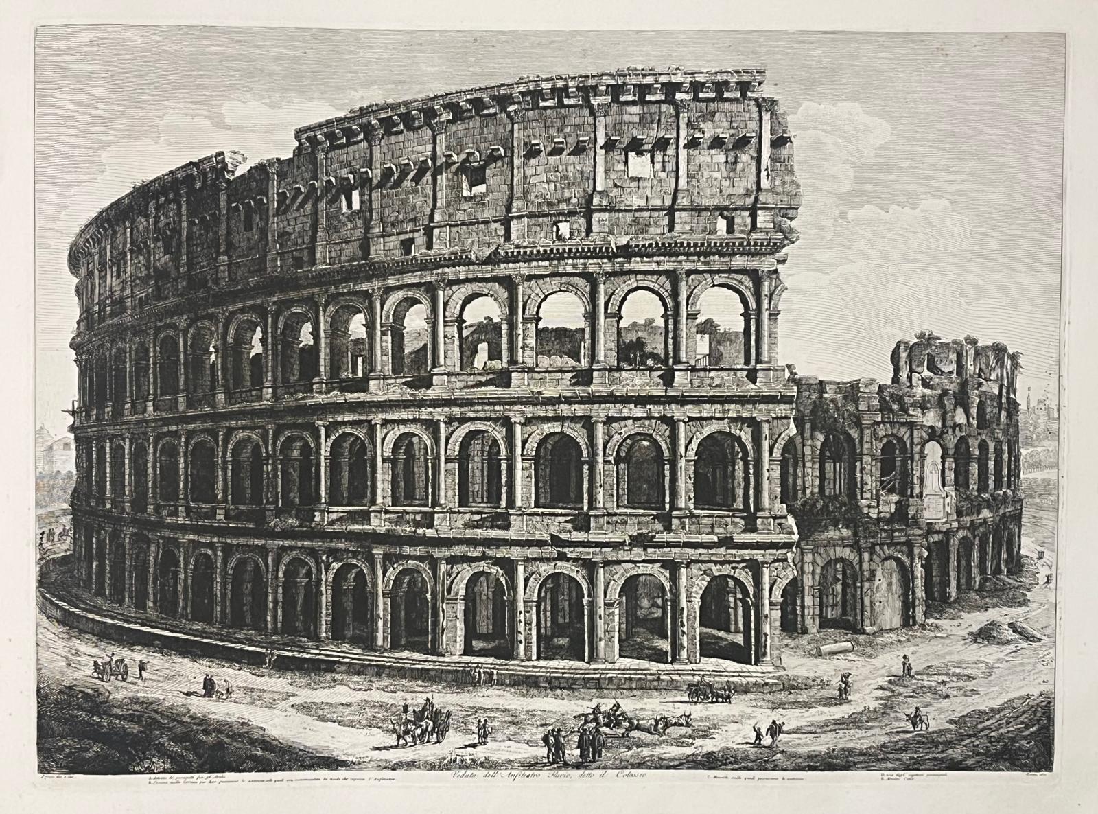 Grabado del Coliseo romano