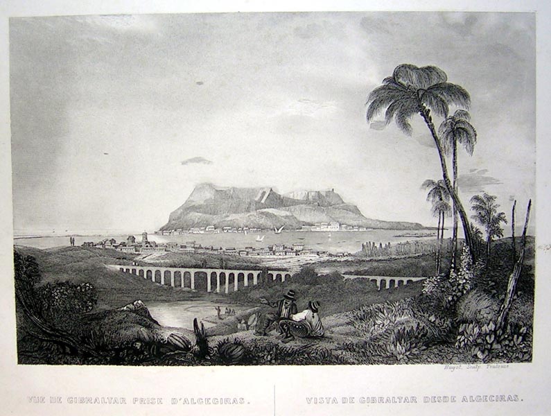 Vista de Gibraltar desde Algeciras > Grabados, VISTAS (Vistas